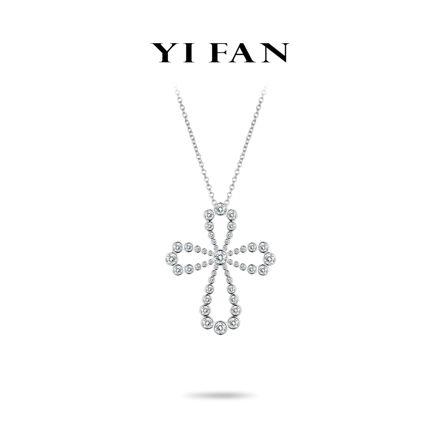 Pure Radiance Collection: Modern "Divine Cross" exquisite Pendant/Necklace (Unisex)