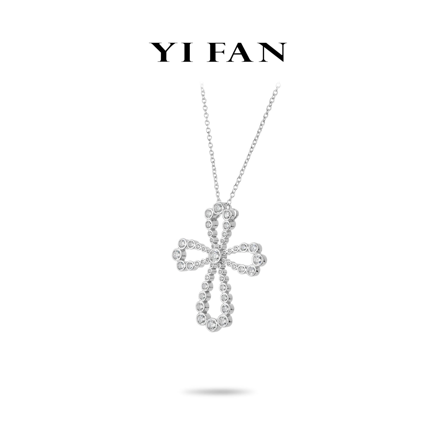 Pure Radiance Collection: Modern "Divine Cross" exquisite Pendant/Necklace (Unisex)