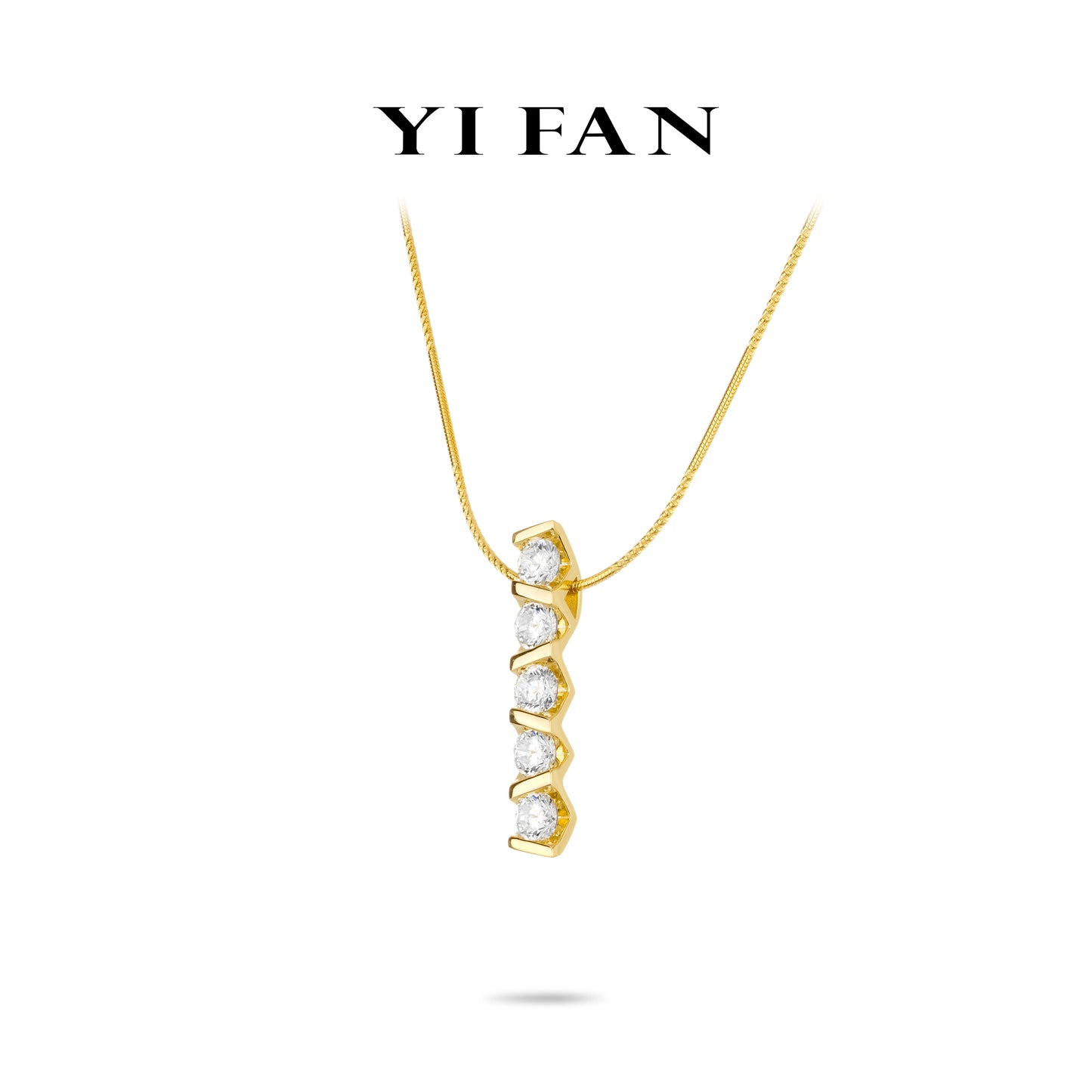 Gilded Sparkle Collection: Modern "Geometric Golden Glimmer" exquisite Pendant/Necklace