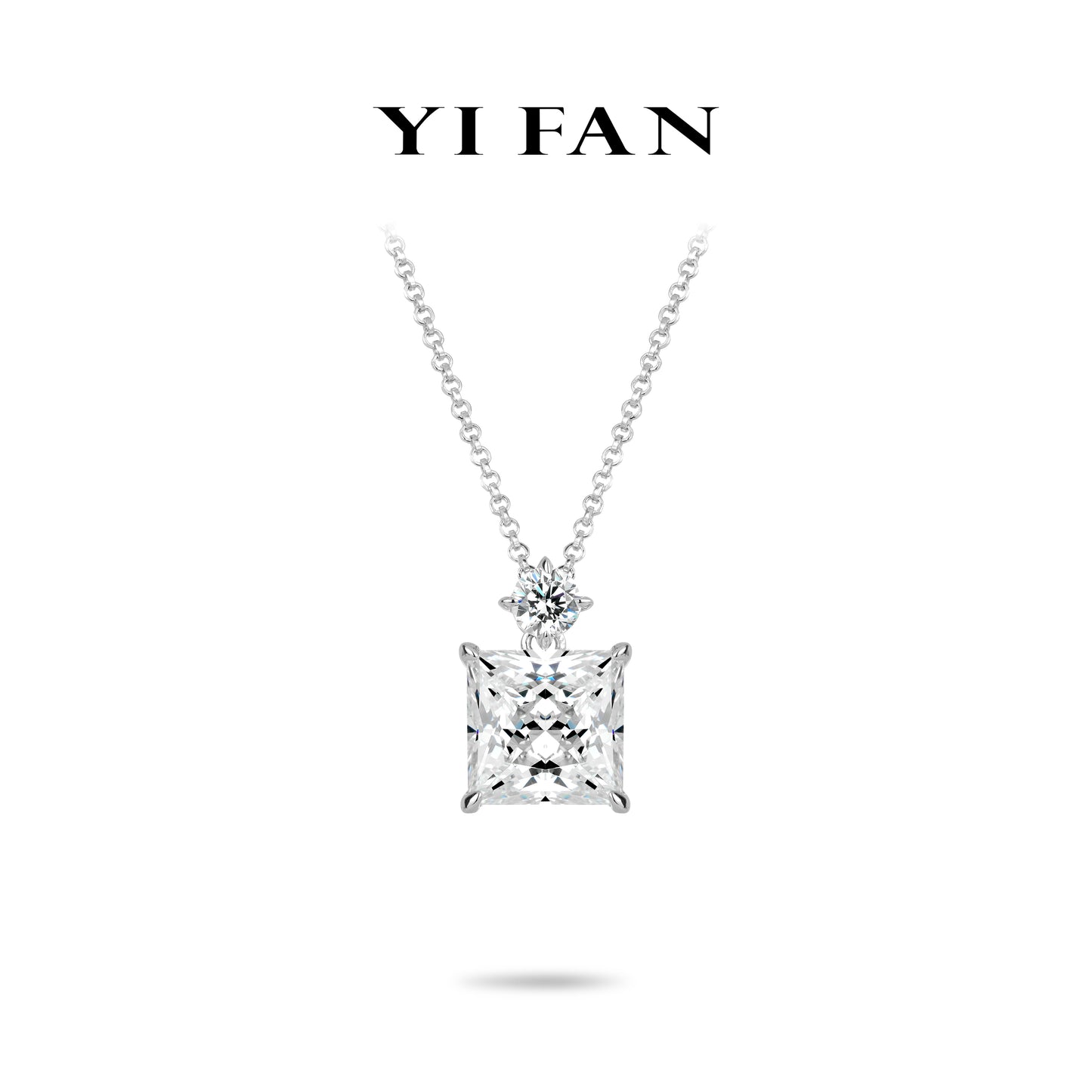 Ethereal Sparkle Collection: Timeless "Icy-G Cube" exquisite Pendant/Necklace