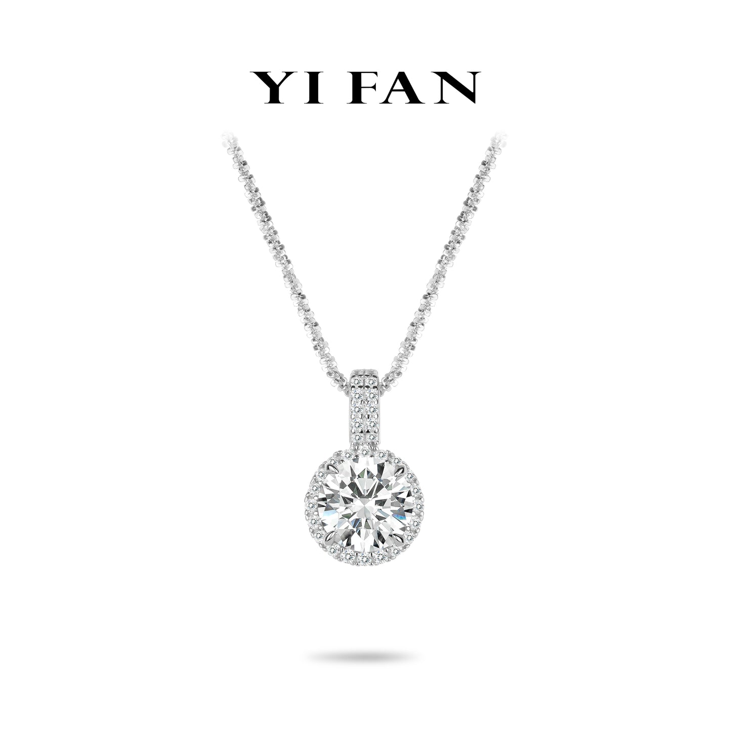 Pure Radiance Collection: Modern "Brilliant Firework unique Chain" exquisite Pendant/Necklace