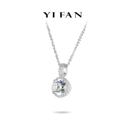 Pure Radiance Collection: Modern "Brilliant Firework unique Chain" exquisite Pendant/Necklace