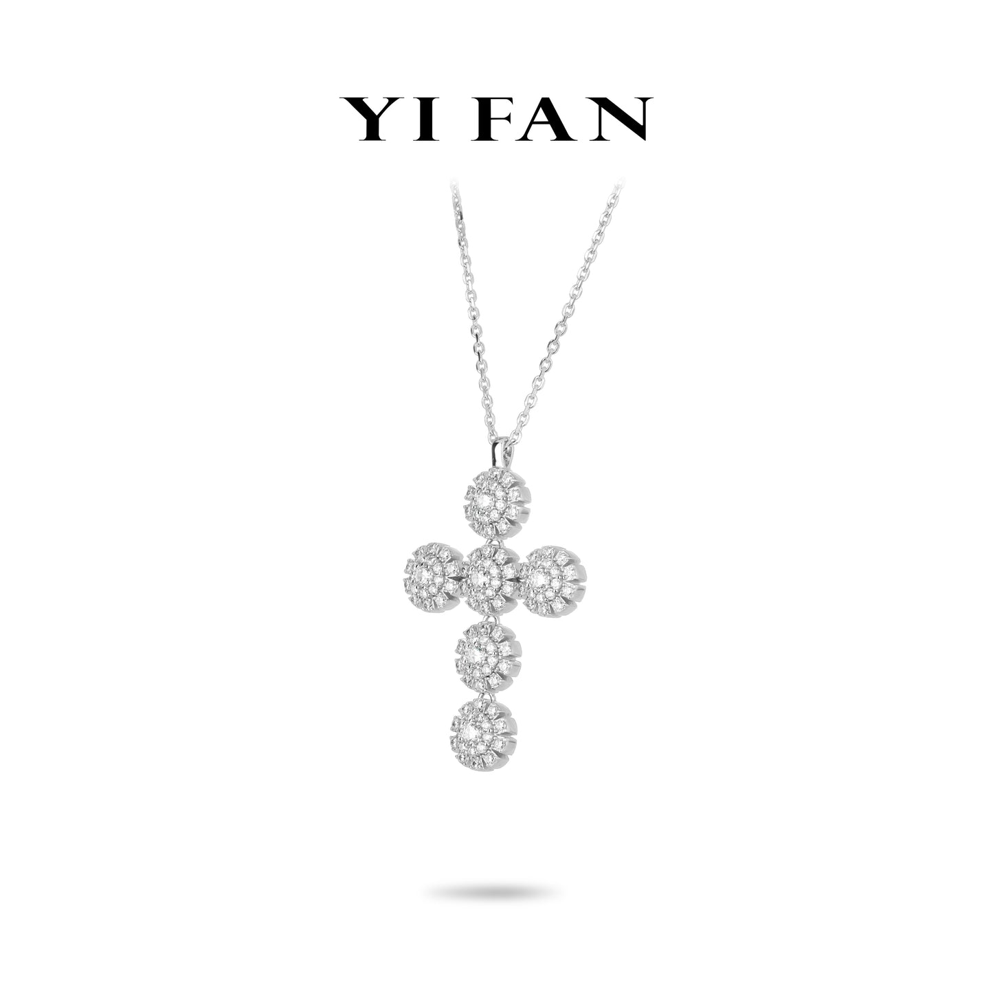 Bloom & Gleam Collection: Modern "Celestial Bloom Ensemble Cross" exquisite Pendant/Necklace (Unisex)