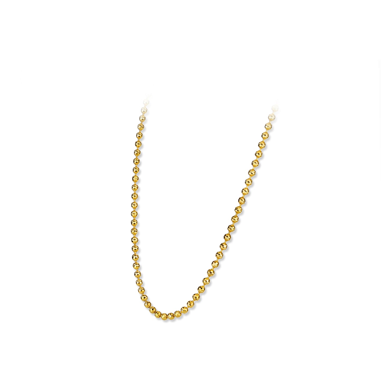 Golden time High Jewelry collection: Handcrafted Golden Beads Necklace