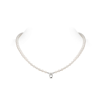 Multi-purpose White Pearls Necklace (with adapter)