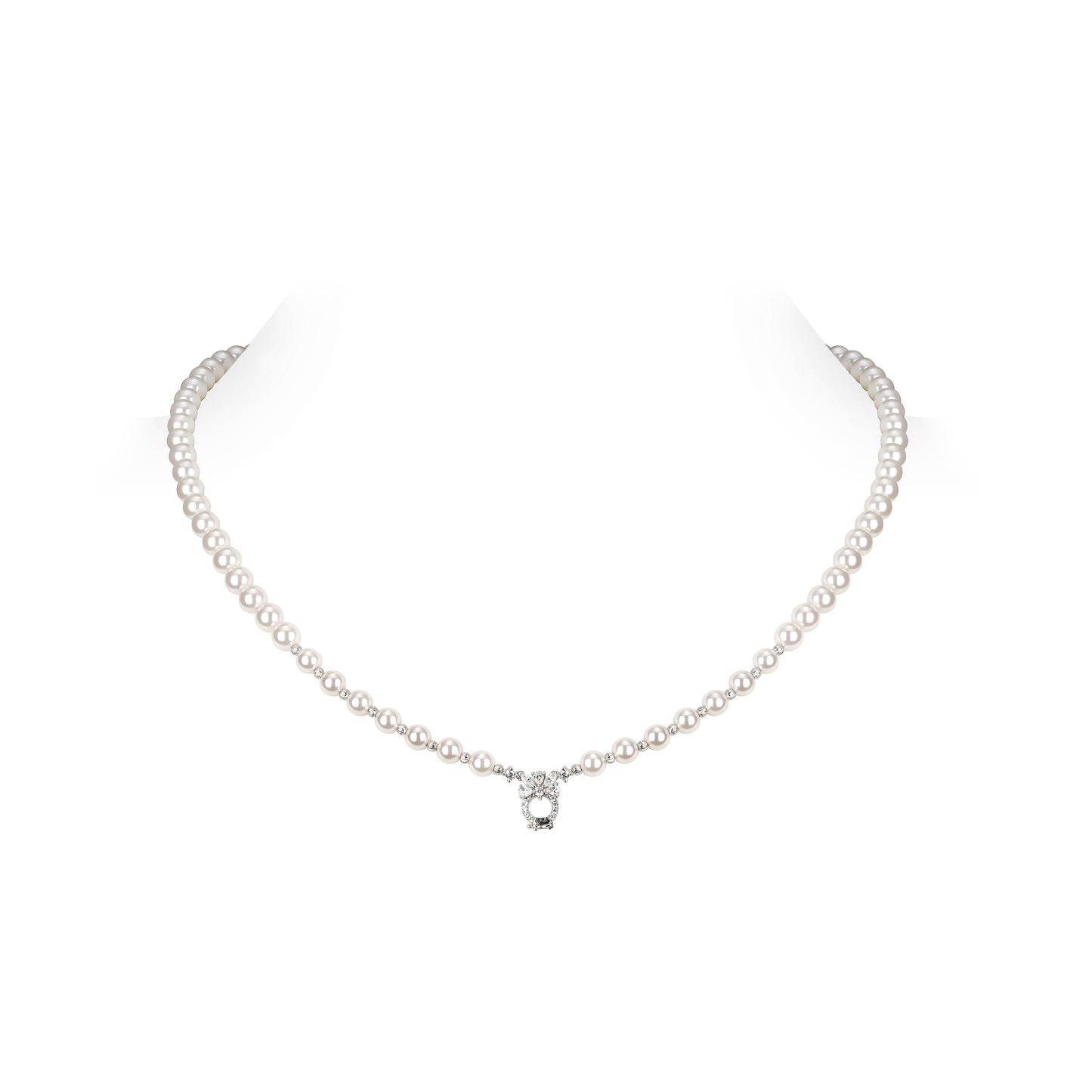 Multi-purpose White Pearls Necklace (with adapter)