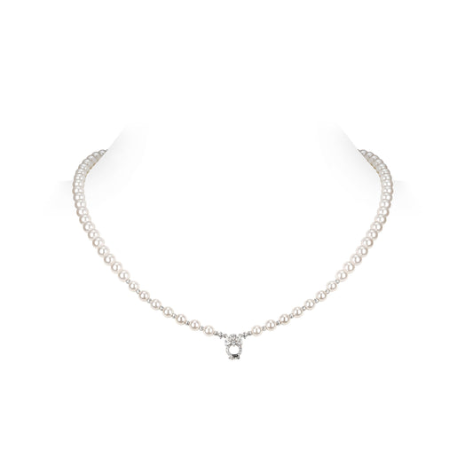 Multi-purpose White Pearls Necklace (with adapter)