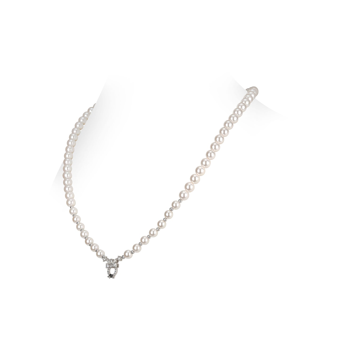 Multi-purpose White Pearls Necklace (with adapter)