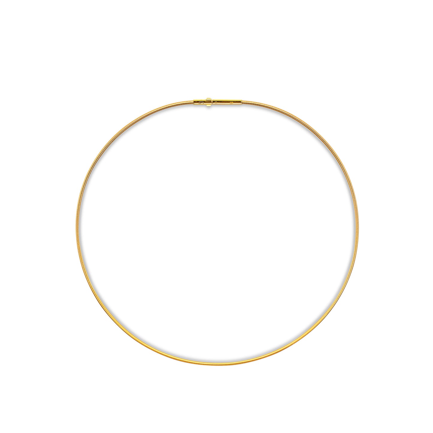 Minimalist collection: Golden Elastic Wire Necklace unique pipe lock (limited quantity)