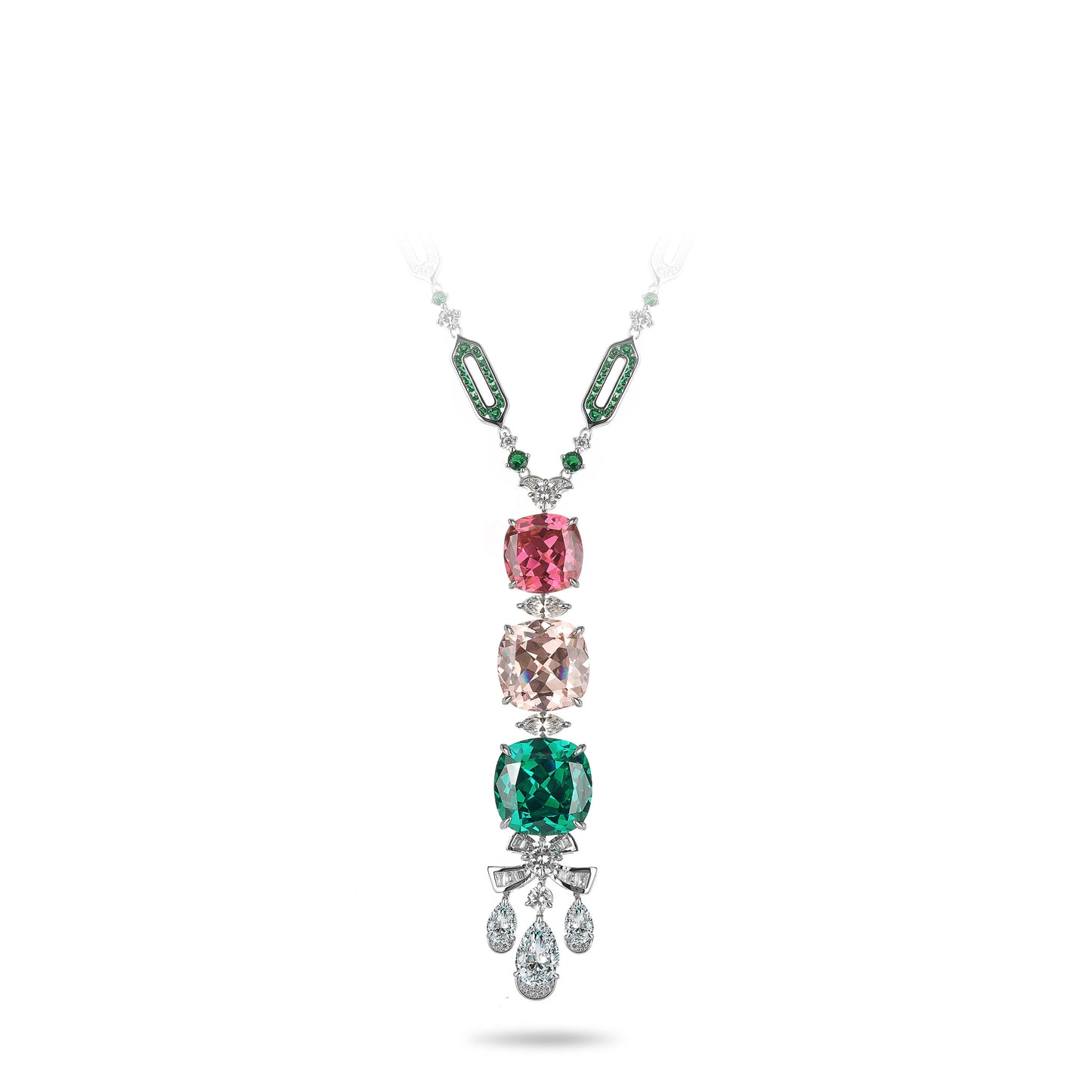 High Jewelry collection:  Luxury “Spring Hope” Evening Y necklace （Only for order）