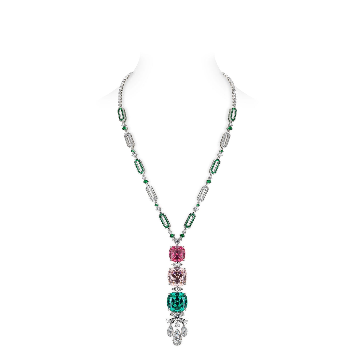 High Jewelry collection:  Luxury “Spring Hope” Evening Y necklace （Only for order）