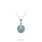 Limited edition：Rare Sky Blue-Green Jade Amulet Pendant Necklace