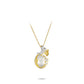 Golden time collection: White Jade PiXiu "The mythical wild animal with Lucky coins” pendant necklace