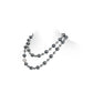 High Jewelry collection: Luxury "Grey Night Pearls" Long Necklace in 2 tones（Only for order）