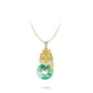 Pre-order High Jewelry Collection: Premium Green Blossom Jade "Little dragon Amulet" Necklace