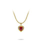 Golden time Welfare Exclusive: Modern Red Heart Pendant Necklace (chain for free)