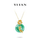 High Jewelry collection: Luxury Dulong Jade Amulet “Lucky Koi fish ” Necklace