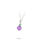 High Jewelry Collection: Vibrant Purple and Green Jade "Artistic Bottle" Necklace with long chain