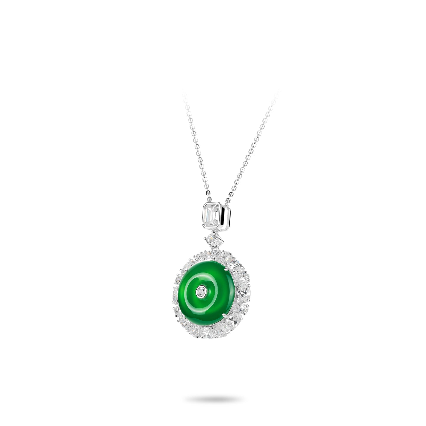 Welfare Exclusive: Green Jade "Amulet Safe Buckle" Pendant Necklace