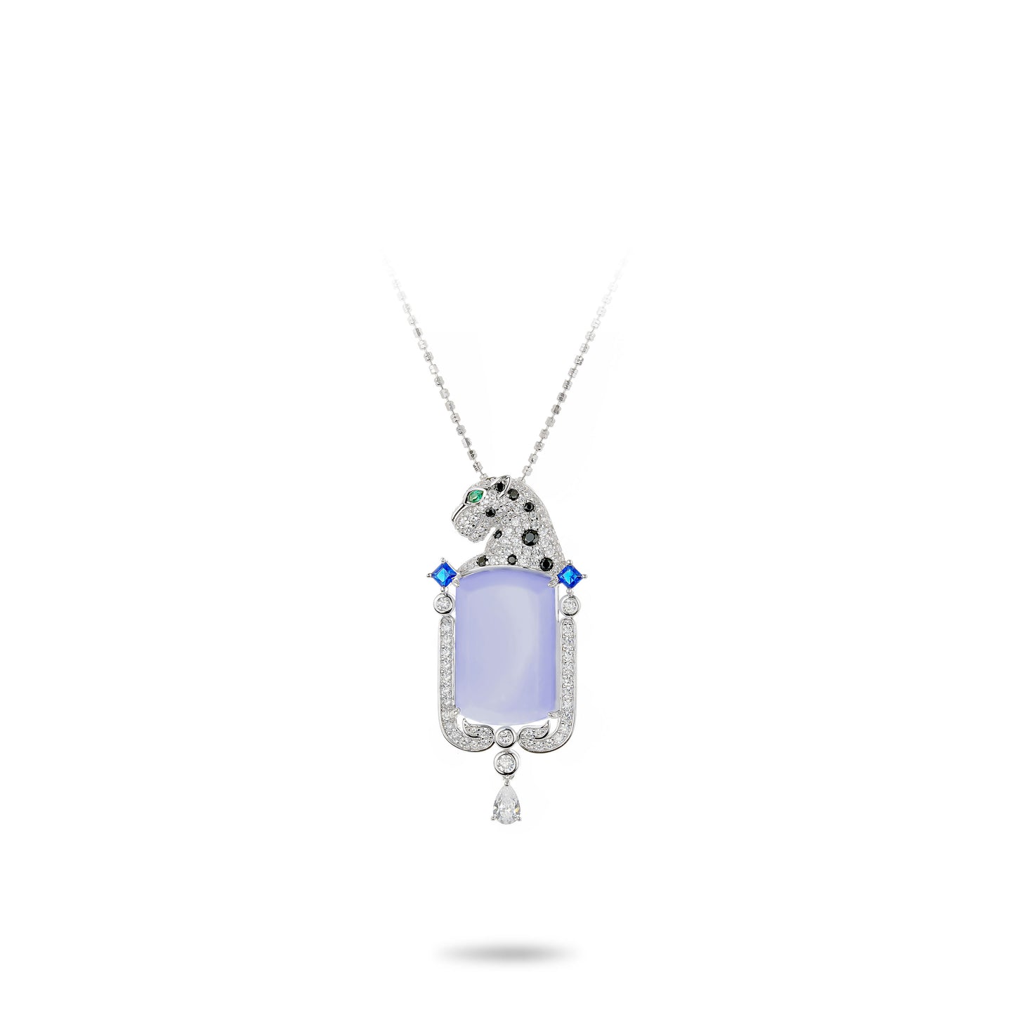 Promotion design: Modern Light Purple Jade “Leopard” Pendant