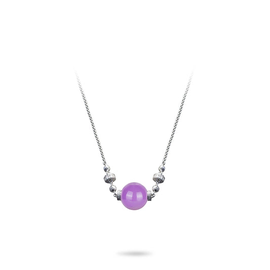 Pre-order: Modern Purple Jade Necklace