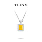 Welfare Exclusive: Yellow Jade "No worry Pillar" Modern Petite Pendant