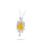 High Jewelry Collection: Yellow hand-carved Jade detailed "Perfume Bottle Hulu" Necklace