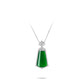 High Jewelry collection: Luxury Green Jade "No Worries" Big Pendant Necklace