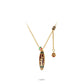 High Jewelry collection: the Colorful Antique Style Bullet (Nine-Eyed Dzi Bead Design) Pendant Necklace