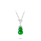 Pre-order Welfare Exclusive: Modern Green chalcedony "bottle gourd Hulu" Unique chain Necklace