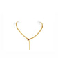 Pre-order Golden time collection: Modern "Red Wine droplet" Spiritual Snake Necklace