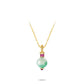 Pre-order High Jewelry collection: Premium Green Blossom Jade "Spring Mountain Sings" Pendant Necklace