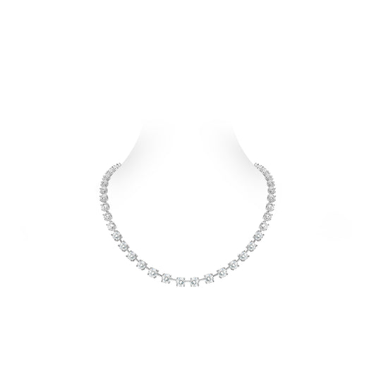 Pre-order Wedding collection: Parisian Star White Tennis Necklace.