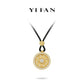 Pre-order Golden Time Collection: Vintage Style "Golden Amulet Hollowed Safe Buckle" detailed Pendant Necklace