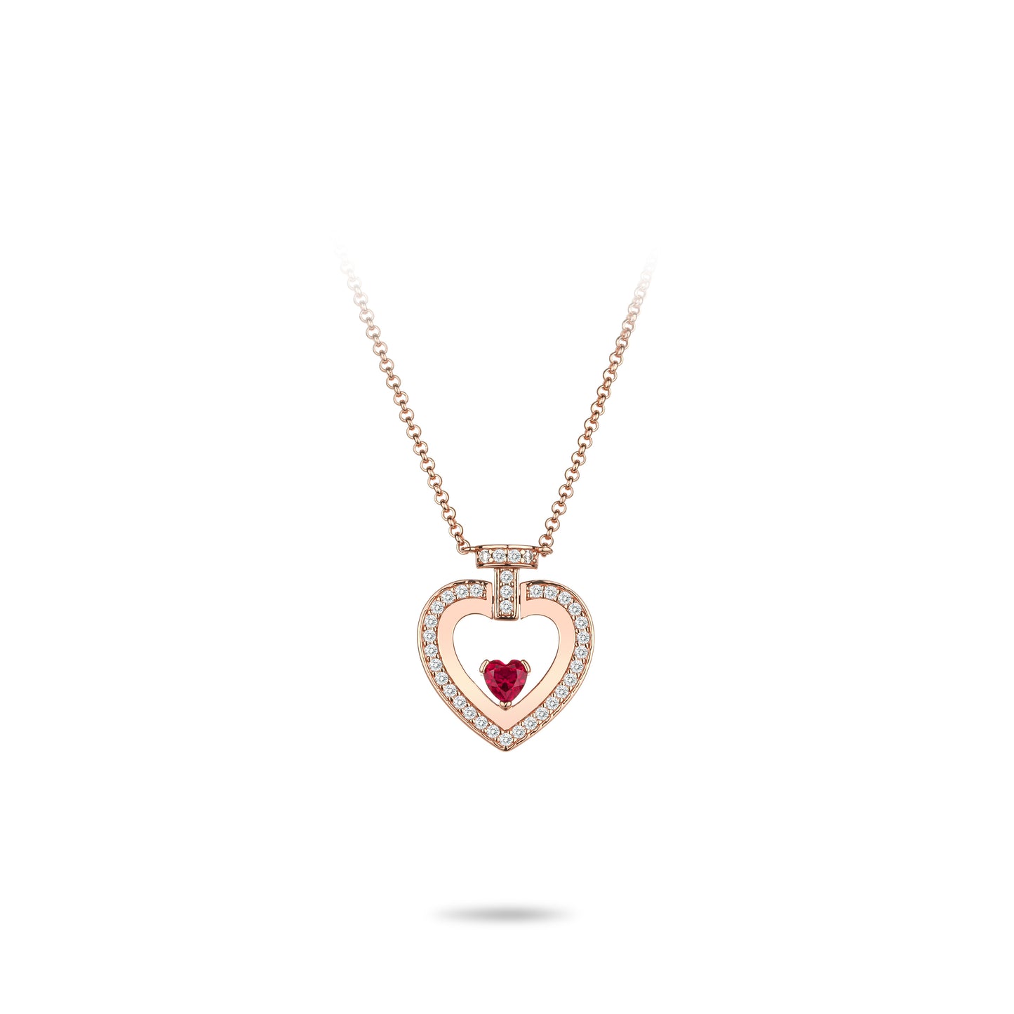 Show Love exclusive: "Hallowed Red Heart" detailed Pendant Necklace