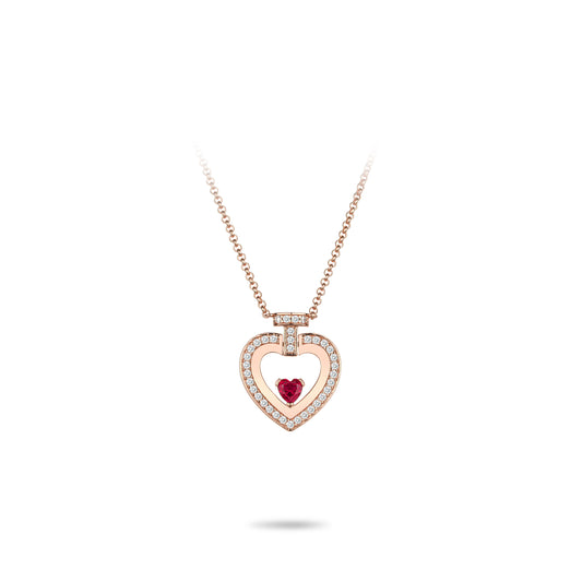 Show Love exclusive: "Hallowed Red Heart" detailed Pendant Necklace