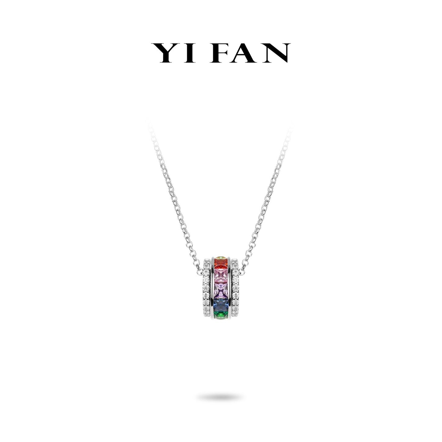 Welfare Exclusive: Modern "Rainbow LuLuTong" Pendant Necklace (Unisex)