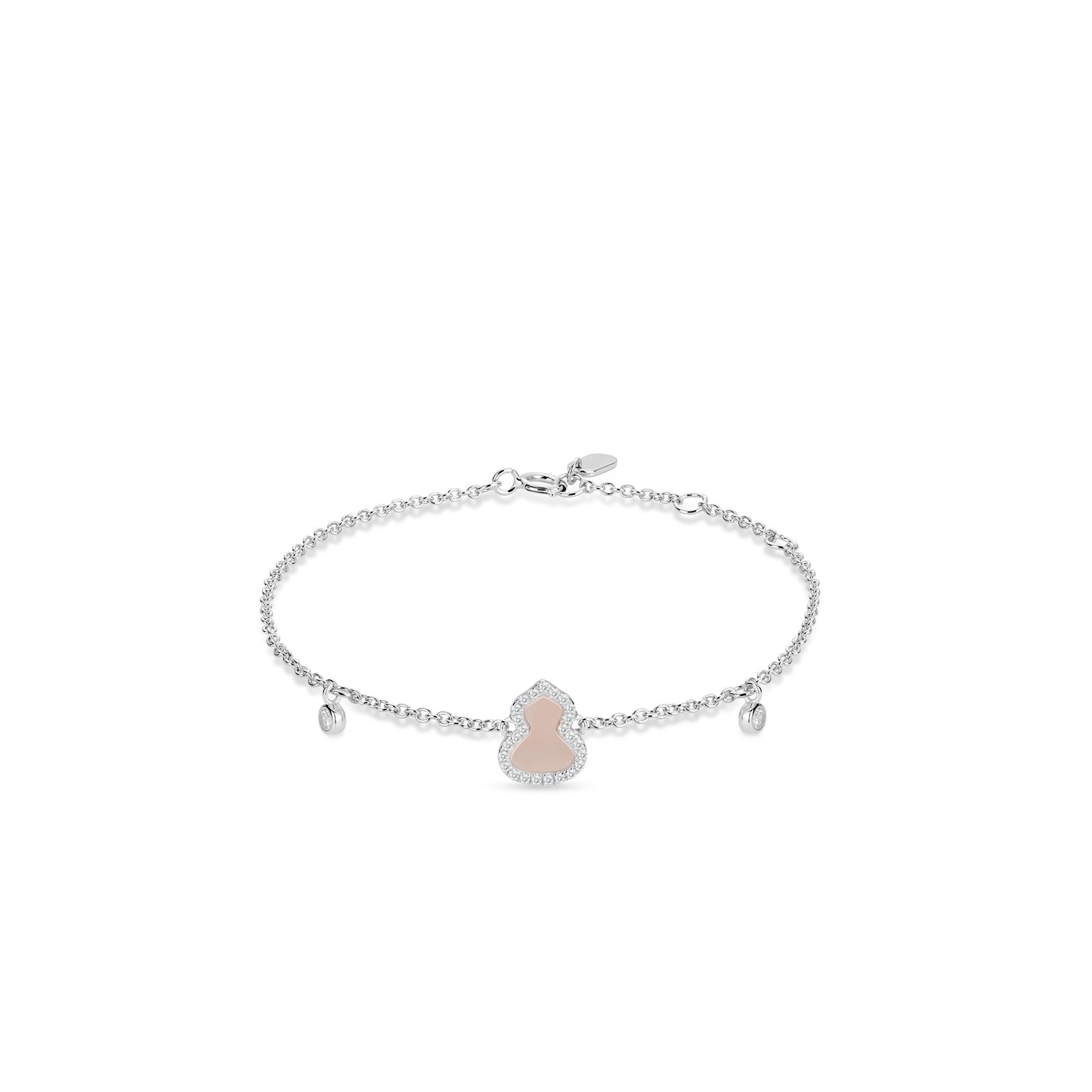 Welfare Exclusive: Modern light pink Mother-of-Pearl "bottle gourd Hulu" Bracelet