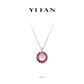 Pre-order Welfare Exclusive: Modern Icy Jade "luminous pearl with Red dots" Pendant Necklace