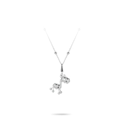 Animal collection: Modern "Sparkling Foal" Pendant Necklace (Unisex)