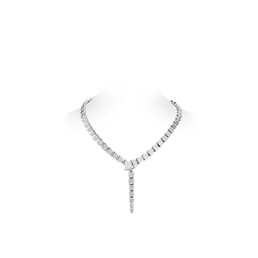 High Jewelry collection: Luxury “Dazzling Serpent” Y Necklace