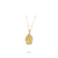 Pre-order Golden time collection: "Golden Brushed Buddha" detailed Pendant Necklace