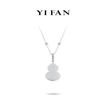 Minimalist collection: "Dazzling Bottle gourd Hulu" Pendant Necklace