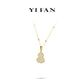 Minimalist collection: Golden "Dazzling Bottle gourd Hulu" Pendant Necklace