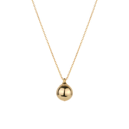 Welfare exclusive Minimalist collection: Modern "Golden Football" Pendant Necklace (Unisex)