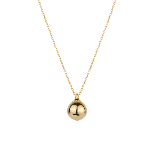 Welfare exclusive Minimalist collection: Modern "Golden Football" Pendant Necklace (Unisex)