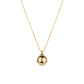 Welfare exclusive Minimalist collection: Modern "Golden Football" Pendant Necklace (Unisex)