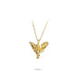 Golden time collection: "Angel with outstretching Wings" detailed Pendant Necklace (2 side to wear)