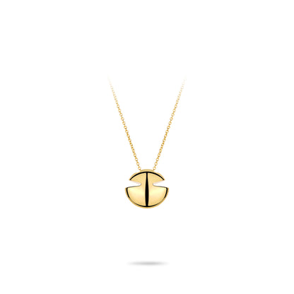 Minimalist collection: Modern "Golden Ingot" CNC Pendant Necklace (Unisex)
