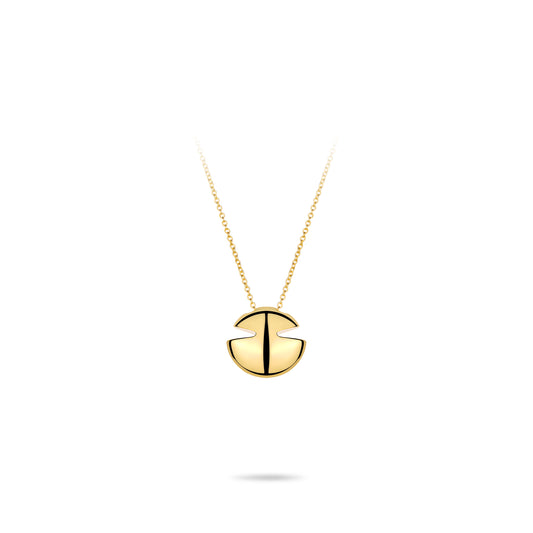 Minimalist collection: Modern "Golden Ingot" CNC Pendant Necklace (Unisex)